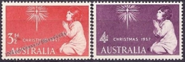 Australia 1957 Yvert 242-43, Christmas - MNH - Mint Stamps