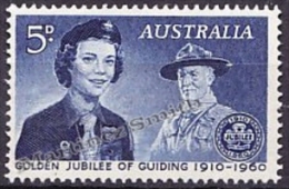 Australia 1960 Yvert 267, 50th Anniversary Of Guides - MNH - Mint Stamps