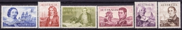 Australia 1963 Yvert 299-304, Definitive Set, Navigators & Ships- MNH - Ungebraucht