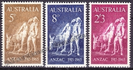 Australia - Australie 1965 Yvert 308-10, 50th Ann. ANZAC - Army Corps - MNH - Ongebruikt