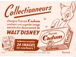 BUVARD  -  SAVON CADUM  -  WALT DISNEY  -  DIM / 16 X 13 CM - S