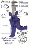 BUVARD  LES BLEUS  SOLIDA - Textilos & Vestidos