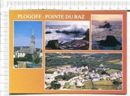 PLOGOFF -  4 Vues  : Le Bourg, Le Port De  Bestrées,  La Pointe Du Raz - Plogoff
