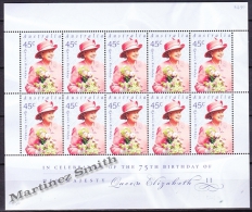 Australie - Australia 2001 Yvert 1941, Birthday Queen Elizabeth II - Sheetlet - MNH - Fogli Completi