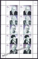 Australie - Australia 2002 Yvert 1999-2003, Australian Celebrities (VII) Medicine - Sheetlet - MNH - Volledige & Onvolledige Vellen