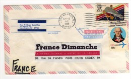 LETTRE DE 1985 - Postal History