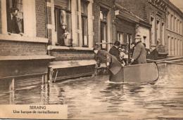 Delcampe - BELGIQUE - LIEGE - SERAING - Une Barque De Ravitaillement. - Seraing