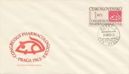 Czechoslovakia / First Day Cover (1963/19), Praha 1 (b) - Theme: II. Pharmacological International Congress In Prague - Pharmacy