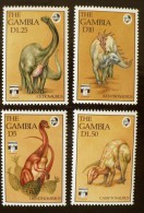 GAMBIE Prehistoire, Animaux Prehistoriques, YVERT 1271/74 **  Serie Complete MNH Neuf Sans Charniere - Prehistorisch