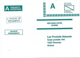 LACPAP- PSEUDO ENTIER LES PRODUITS NATURELS TEXTE VERT - Privatganzsachen