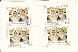 Eslovaquia Nº 175 Al 176 En Minipliegos De 4 Series - Unused Stamps