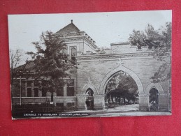 Ohio--  Lima   --   Entrance To Woodlawn Cemetery  1911 Cancel    Ref 1302 - Andere & Zonder Classificatie