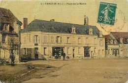 Maine Et Loire -ref A780- Tiercé - Place De La Mairie - Carte Toilée  - Carte Bon Etat  - - Tierce