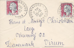 France "Petite" Deluxe BOUNIAGUES Dordogne 1962 Cover Lettre To VIRUM Denmark Marianne De Dacaris - 1960 Marianne (Decaris)