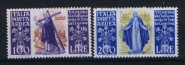 Italy: Airmail 1948 Mi 744-745 Sa A146-147, MNH/** Gum A Bit Discolored - Posta Aerea