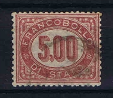 Italy: FrancobollI Di Stato - Servizio 1875 Mi 7 Sa 7 Used - Service