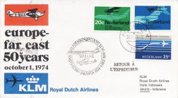 Herdenkingsvlucht KLM Amsterdam - Jakarta (1 Oktober 1974) - Briefe U. Dokumente