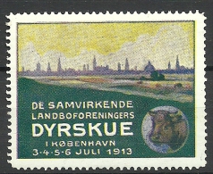 DENMARK Dänemark Danmark 1913 Advertising Reklamemarke Exhibition Ausstellung MNH - Ungebraucht