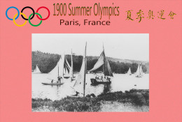 (NZ19-013 )  Sailing  , 1900 Paris  , Olympic Games , Postal Stationery-Postsache F - Summer 1900: Paris