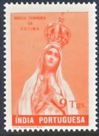 !										■■■■■ds■■ India 1949 AF#394** Lady Of Fátima With Crown 9 Tangas (x0350) - Portugees-Indië