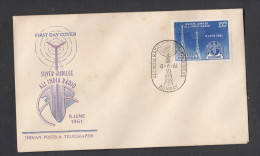 INDIA, 1961,  FDC,  All India Radio, Transmitting Aerials, Science, Physics, Waves, Bombay  Cancellation - Covers & Documents