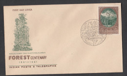 INDIA, 1961,  FDC,  Centenary Of Scientific Forestry, Forest View, Tree, Nature, Science, Ecosystem, Bombay Cancellation - Covers & Documents
