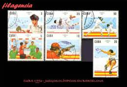 USADOS. CUBA. 1992-02 JUEGOS OLÍMPICOS EN BARCELONA - Gebruikt