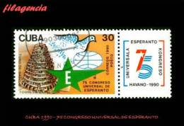 USADOS. CUBA. 1990-05 75 CONGRESO UNIVERSAL DE IDIOMA ESPERANTO - Gebruikt