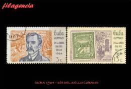 USADOS. CUBA. 1964-04 DÍA DEL SELLO CUBANO - Oblitérés