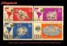 USADOS. CUBA. 1962-15 JUEGOS UNIVERSITARIOS LATINOAMERICANOS - Gebruikt