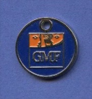 NC - Jeton De Caddie - Compagnie Assurance GMF - Adresse Internet Au Verso - Trolley Token/Shopping Trolley Chip