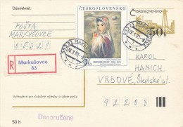 I2933 - Czechoslovakia (1983) 053 21 Markusovce - Lettres & Documents
