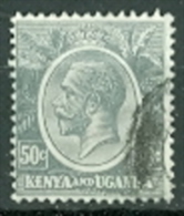 Grossbritannien Kenya And Uganda 50 C. Gest. Englischer König - Kenya & Ouganda