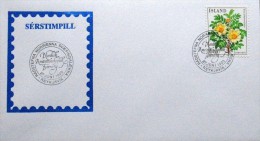 Iceland 1985 Blumen MiNr.612 Special Cancel Cover ( Lot 3067 ) - Lettres & Documents
