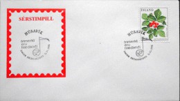 Iceland 1985 Blumen MiNr.628    Special Cancel Cover ( Lot 3070 ) - Brieven En Documenten