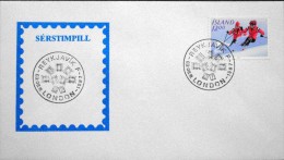 Iceland 1987 Sport MiNr.603    Special Cancel Cover   ( Lot 3054 ) - Lettres & Documents