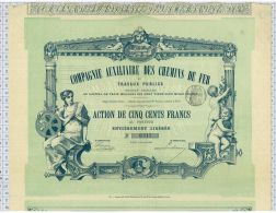 Cie Auxiliaire Des Chemins De Fer - Railway & Tramway