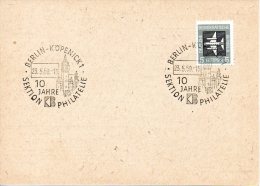 RDA. PA 1 De 1957 Sur Carte Commémorative De 1959. - Frankeermachines (EMA)