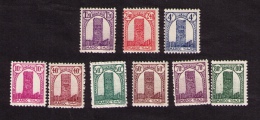Lot De 9 Timbres Neufs (9 Valeurs) Maroc, Tour Hassan à Rabat, 1943-1944 - Unused Stamps