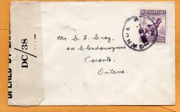 Newfoundland 1944 Censored Cover Mailed - 1908-1947