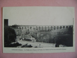 CP LUSIGNAN  LA VALLEE DE LA VONNE ET LE VIADUC DU CHEMIN DE FER DE LA ROCHELLE A POITIERS - Lusignan