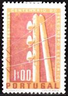 PORTUGAL - 1955,  1.º Centenário Do Telégrafo Eléctrico Em Portugal.  1$00  * MH   MUNDIFIL  Nº 815 - Neufs