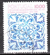 PORTUGAL - 1982,  5 Séculos Do Azulejo Em Portugal (Séc. XVII) Motivo 8.   10.00  (o)  Afinsa Nº 1597 - Gebraucht