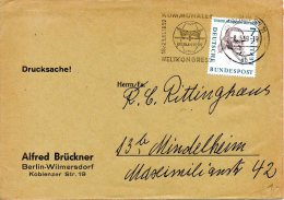 BERLIN. Enveloppe Commémorative De 1959. Congrès Mondial Des Municipalités. - Franking Machines (EMA)