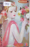Télécarte JAPON PEINTURE * ART * MARIE LAURENCIN * Telefonkarte Gemälde (1394) Phonecard Japan * FRONTBAR - Peinture