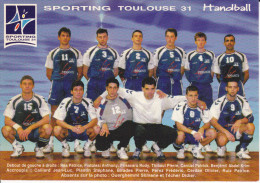 CPM HANDBALL TOULOUSE SAISON 1995 1996  SPORTING TOULOUSE CALENDRIER AU DOS EQUIPE - Handbal