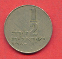 F3670 / - 1/2  Lira - 5735 / 1975 - Israel Israele  - Coins Munzen Monnaies Monete - Israel