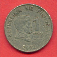 F3753 / - 1 PISO  - 2002  -  Philippines , Philippine  , Filipinas   - Coins Munzen Monnaies Monete - Filippijnen