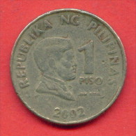 F3753 / - 1 PISO  - 2002  -  Philippines , Philippine  , Filipinas   - Coins Munzen Monnaies Monete - Philippines