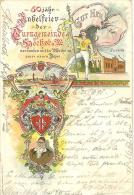 GERMANIA -  HESSEN  - HOECHST  - Turngemeinde - 50 Jahr Jubileum - Litho 1898 - Hoechst